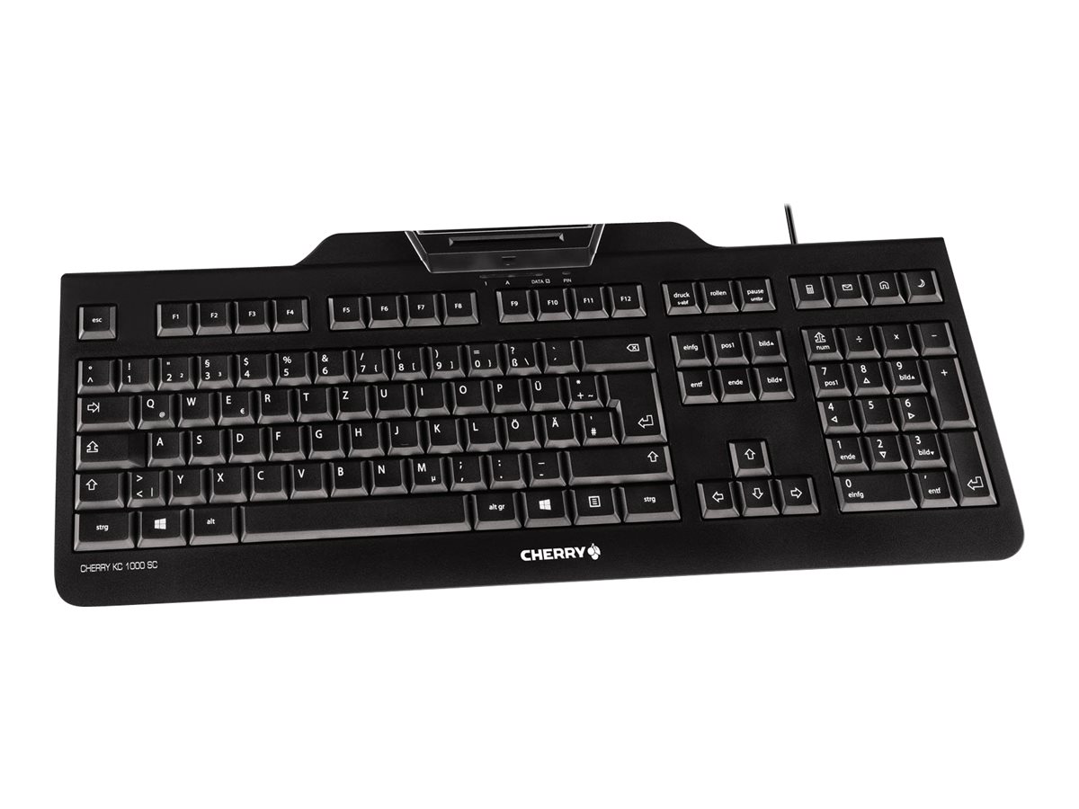 CHERRY KC 1000 SC - Tastatur - Deutsch - Schwarz Eingabegerät