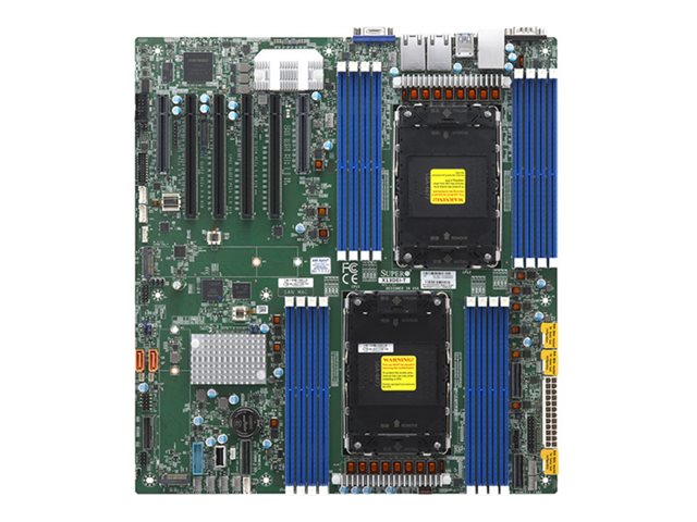SUPERMICRO X13DEI-T - Motherboard - E-ATX - Intel keine CPU - LGA4677 Socket-E - 2 Unterstützte CPUs - Intel C741 Chipsatz - USB 3.0 - 2 x 10 Gigabit LAN - Onboard-Grafik (CPU erforderlich)