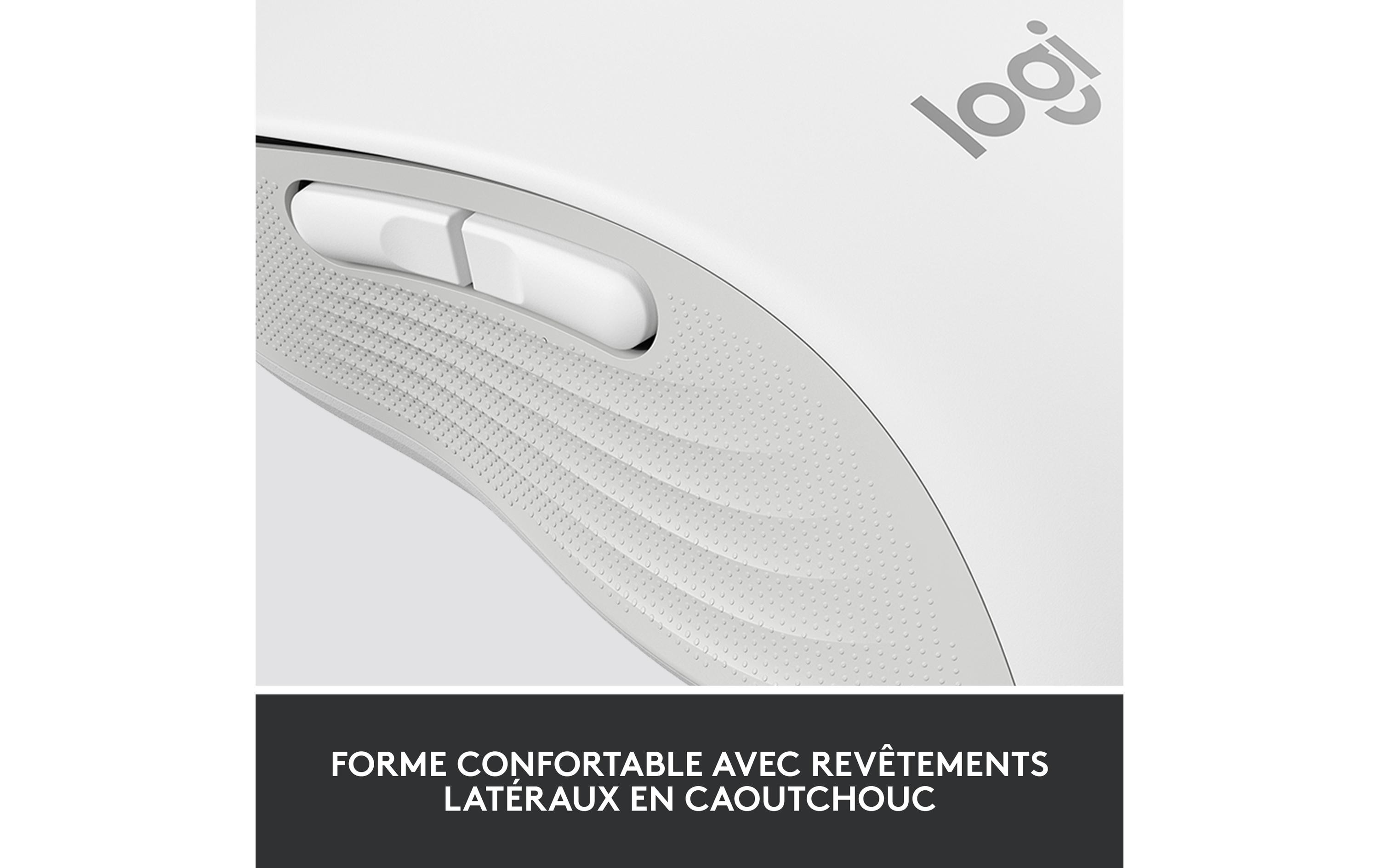 Logitech Signature M650 Large - Maus - Größe L - 2.4 GHz
Bluetooth - Off-White
