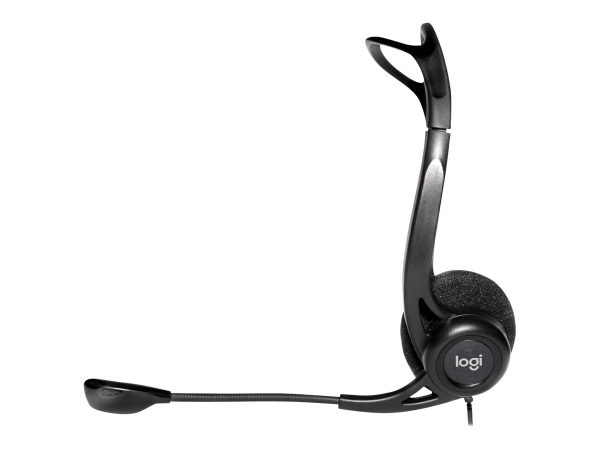 Logitech 960 USB Headset, On-Ear, Schwarz, Kabelgebunden, (981-000100)