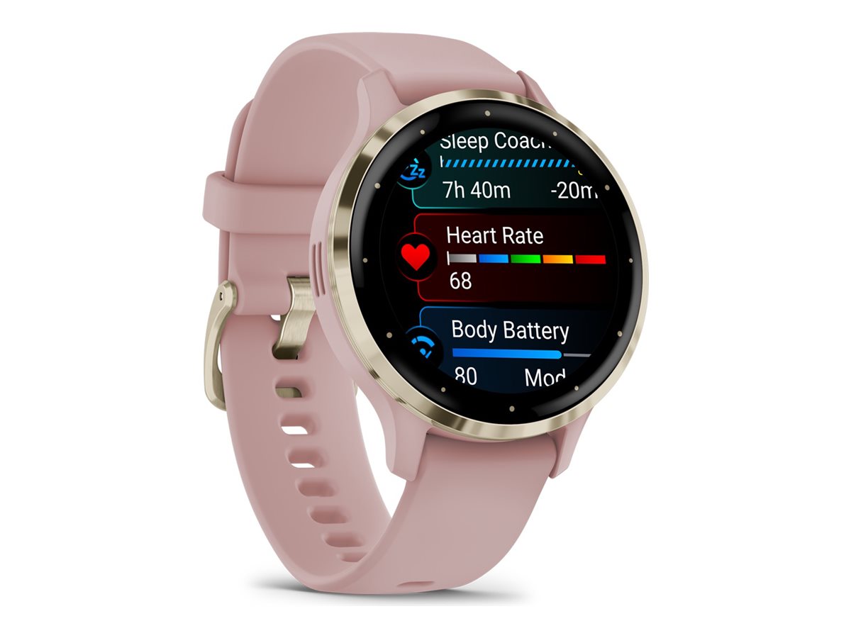 Garmin Venu 3S - Rosa - intelligente Uhr mit Band - 8 GB