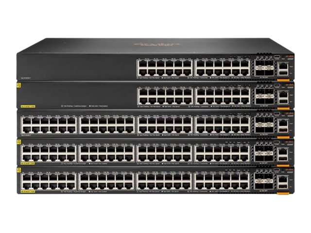 HPE Aruba 6200M 24G 4SFP+ Switch - Switch - max. Stapelentfernung 10 km - 24 AnschlÃ¼sse - managed - an Rack montierbar