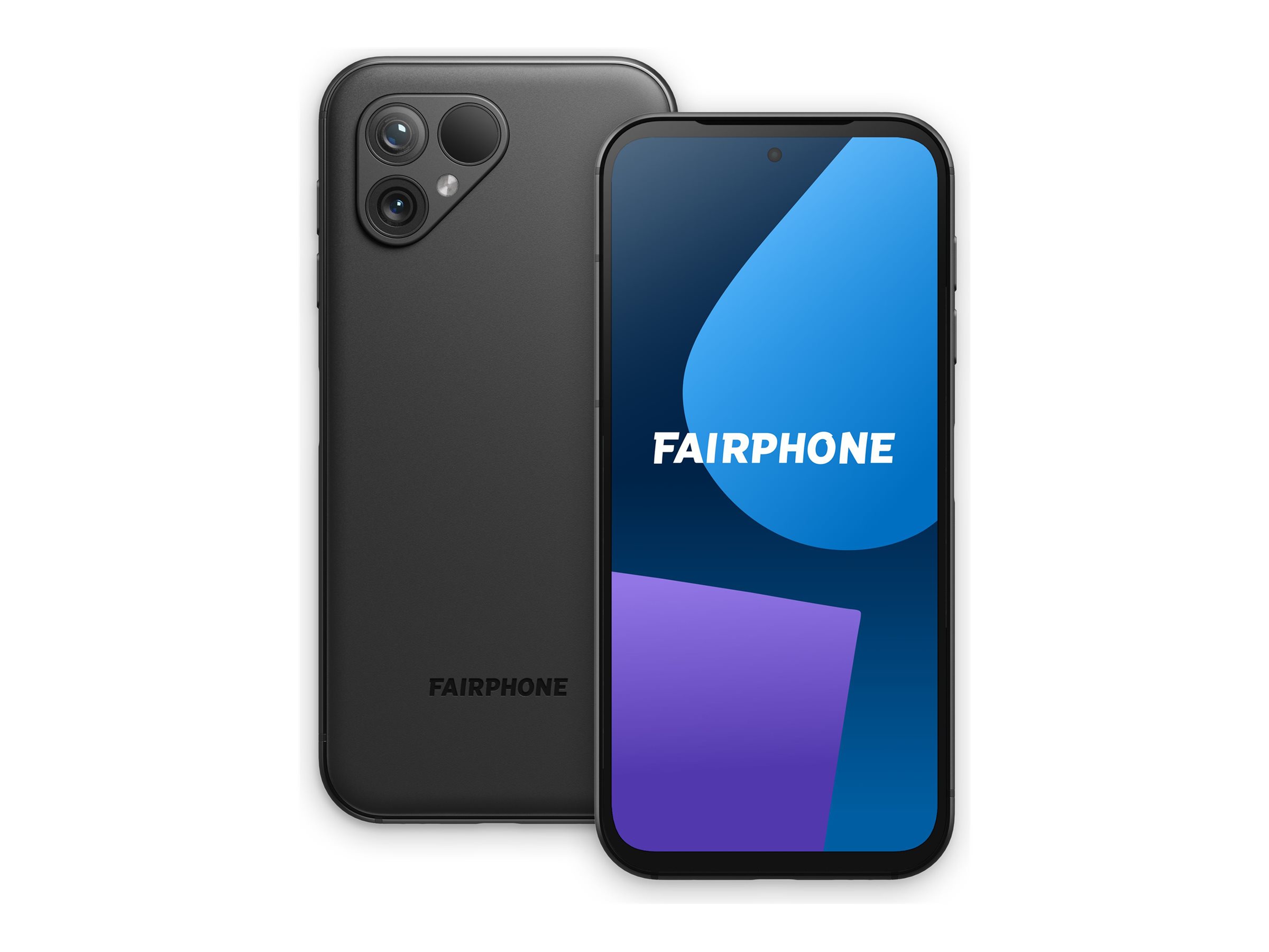 Fairphone 5 - 5G Smartphone - Dual-SIM - RAM 6 GB / Interner Speicher 128 GB - microSD slot - OLED-Display - 6.46" - 2700 x 1224 Pixel (90 Hz) - 2 x Rückkamera 50 MP, 50 MP - front camera 50 MP - mattschwarz