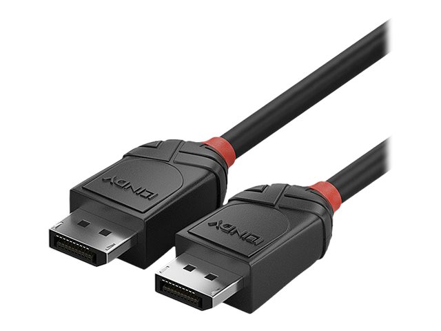 Lindy Black Line - DisplayPort-Kabel - DisplayPort (M) zu DisplayPort (M) - DisplayPort 1.2 - 50 cm - Schwarz