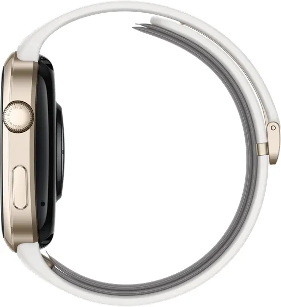 Huawei Watch D2 - Gold-Aluminiumlegierung - intelligente Uhr mit Riemen - weiß