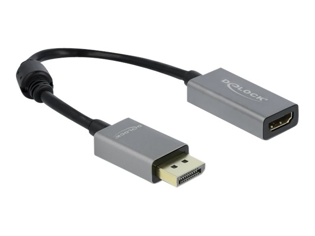 Delock Adapter DisplayPort 1.4 - HDMI, 4k 60Hz, HDR schwarz