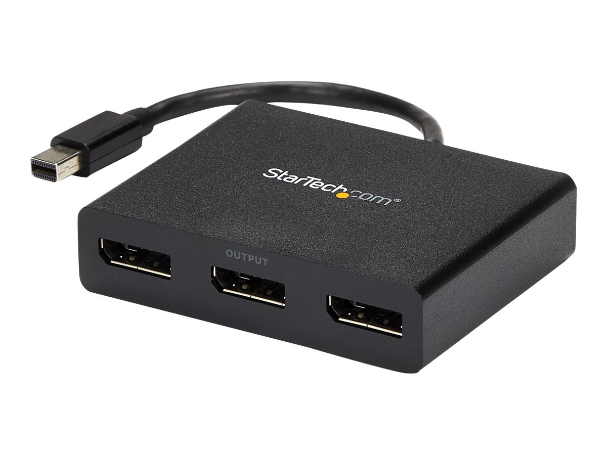 StarTech.com Mini DisplayPort 1.2 auf DisplayPort MST Hub - Triple Head mDP/ DP Multi Stream Transport - DisplayPort Verteiler - Video-Verteiler - 3 Anschlüsse