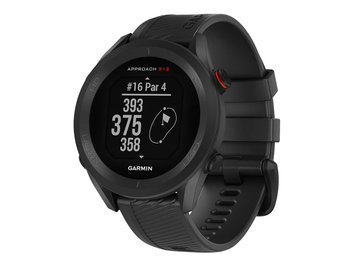 Garmin Approach S12 - schwarz - Sportuhr mit Riemen