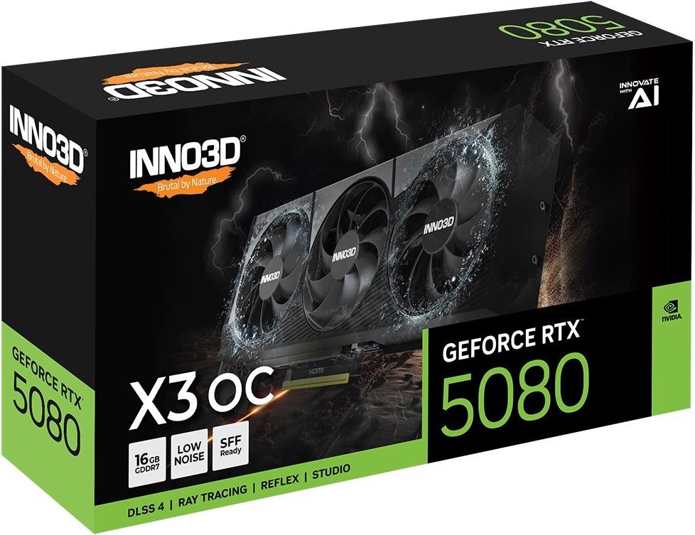 Inno3D GeForce RTX 5080 X3 OC - Grafikkarten - GeForce RTX 5080 - 16 GB