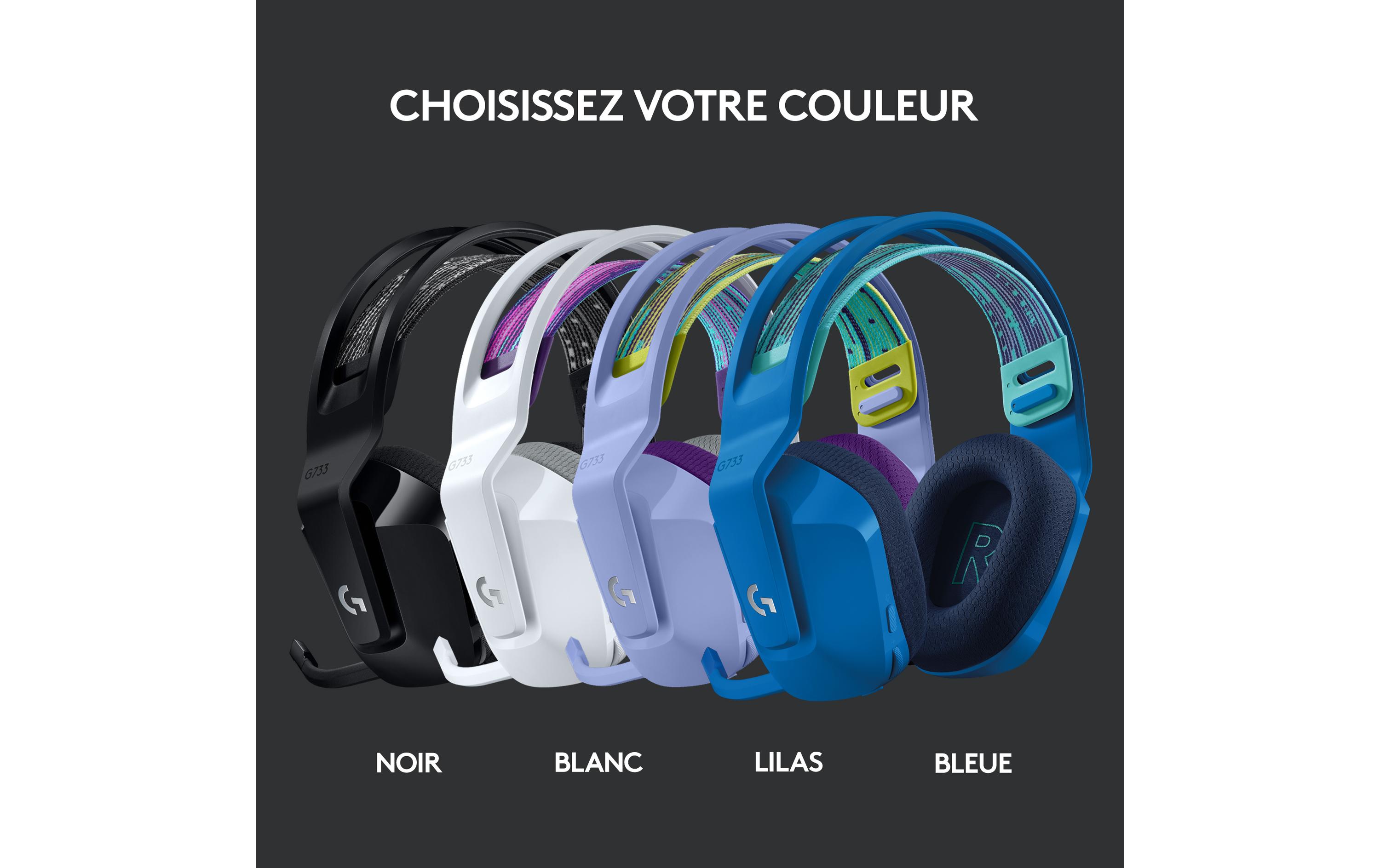 Logitech G G733 LIGHTSPEED Wireless RGB Gaming Headset - Headset