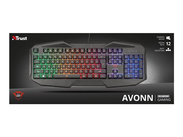 Trust GXT 830-RW Avonn Gaming - Tastatur - Deutsch Eingabegerät