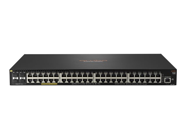 HPE Aruba Networking 2930F 48G PoE+ 4SFP+ - Switch - 48 Anschlüsse - managed - an Rack montierbar