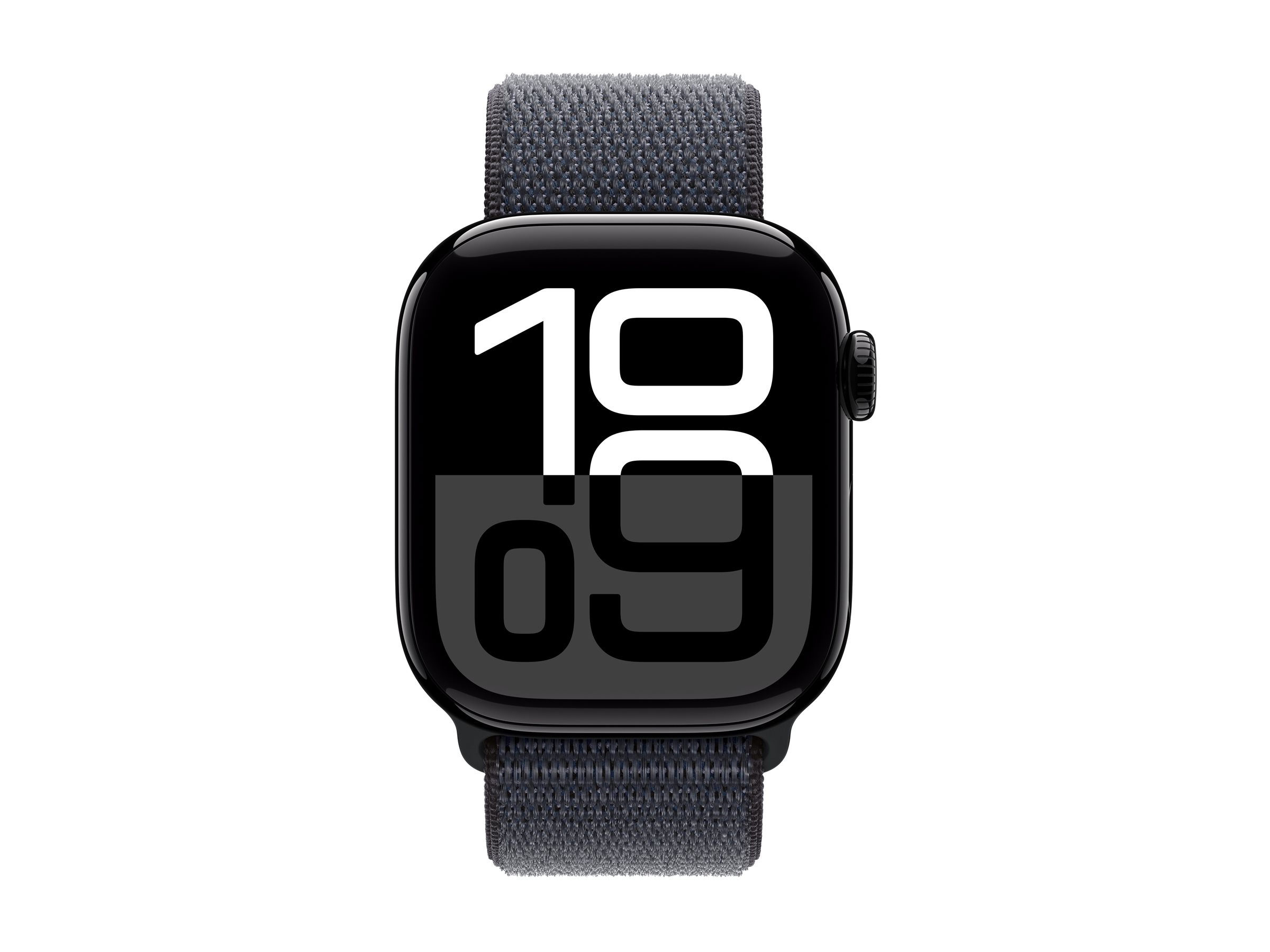 Apple Watch Series 10 GPS + Cellular 42mm Jet Black Aluminium Case mit Ink Sport Band (MWX83QF/A)