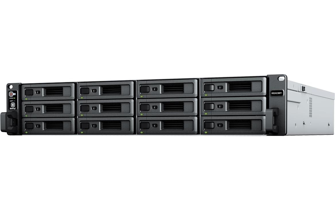 Synology RackStation RS2423RP+ - NAS-Server - 12 Schächte - Rack - einbaufähig - SATA 6Gb/s - RAID 0, 1, 5, 6, 10, JBOD - RAM 8GB - Gigabit Ethernet / 10 Gigabit Ethernet - iSCSI Support - 2U (RS2423RP+)