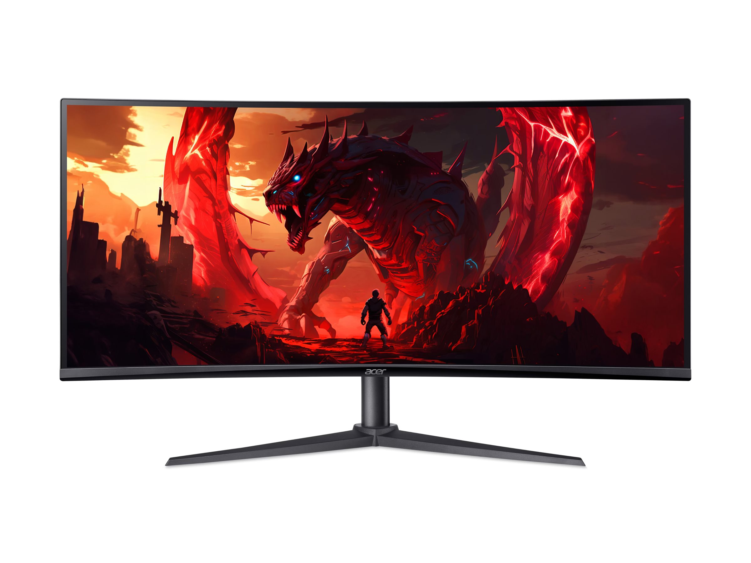 Acer Nitro XZ340CU J0bmiiphx - XZ0 Series - LCD-Monitor - Gaming - gebogen - 86.4 cm (34") - 3440 x 1440 UWQHD - 250 cd/m² - HDR10 - 1 ms - 2xHDMI, DisplayPort - Lautsprecher - Schwarz
