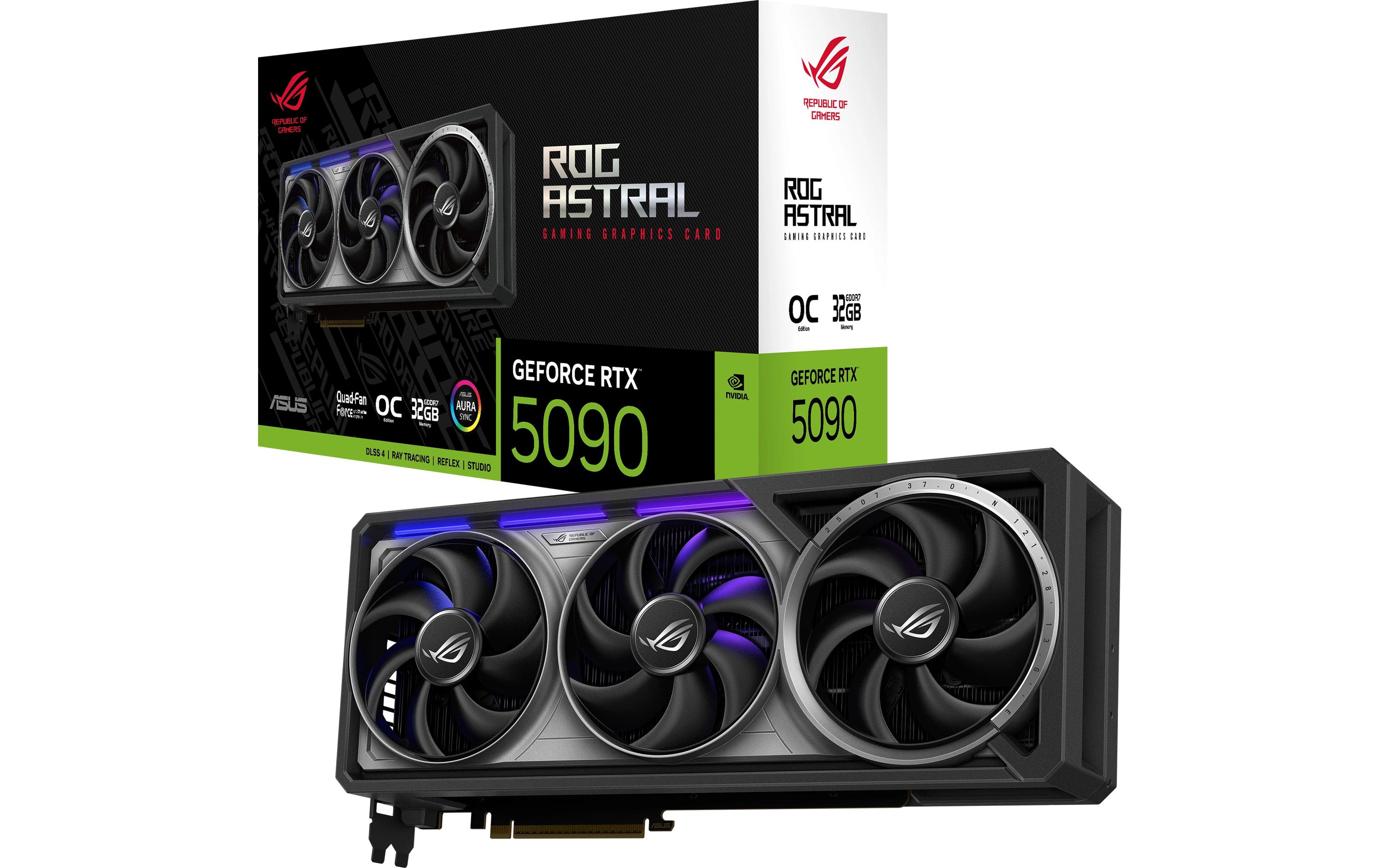 ASUS ROG Astral GeForce RTX 5090 OC - 32GB GDDR7, 2x HDMI, 3x DP