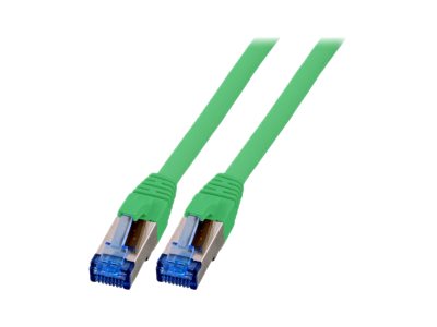 EFB-Elektronik - Patch-Kabel - RJ-45 (M) zu RJ-45 (M) - 7.5 m - SFTP - CAT 7 (Kabel) / CAT 6a (Anschlüsse) - halogenfrei, geformt - grün