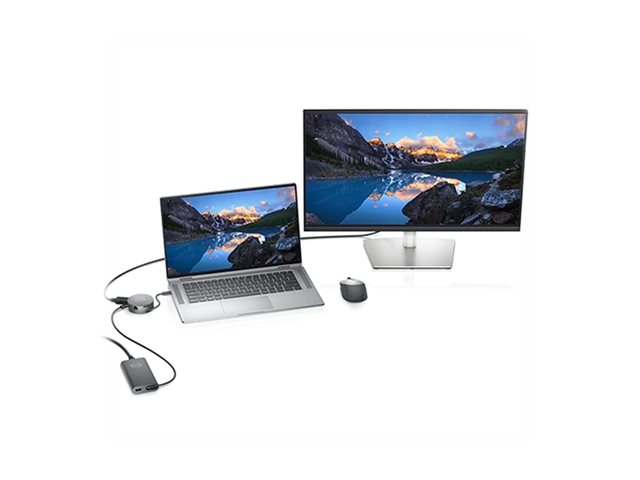 Dell Mobile Adapter DA310 - Dockingstation - USB-C - VGA
HDMI
DP
USB-C - GigE