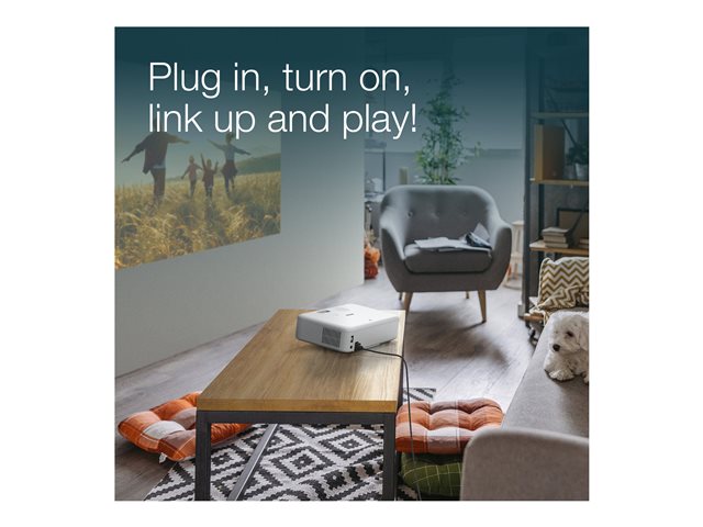 Epson CO-FH02 - 3-LCD-Projektor - tragbar - Schwarz / Weiß