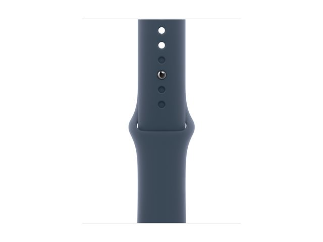 APPLE Watch SE GPS 40mm Silver Aluminium Case with Storm Blue Sport Band - M/L (MRE23QF/A)