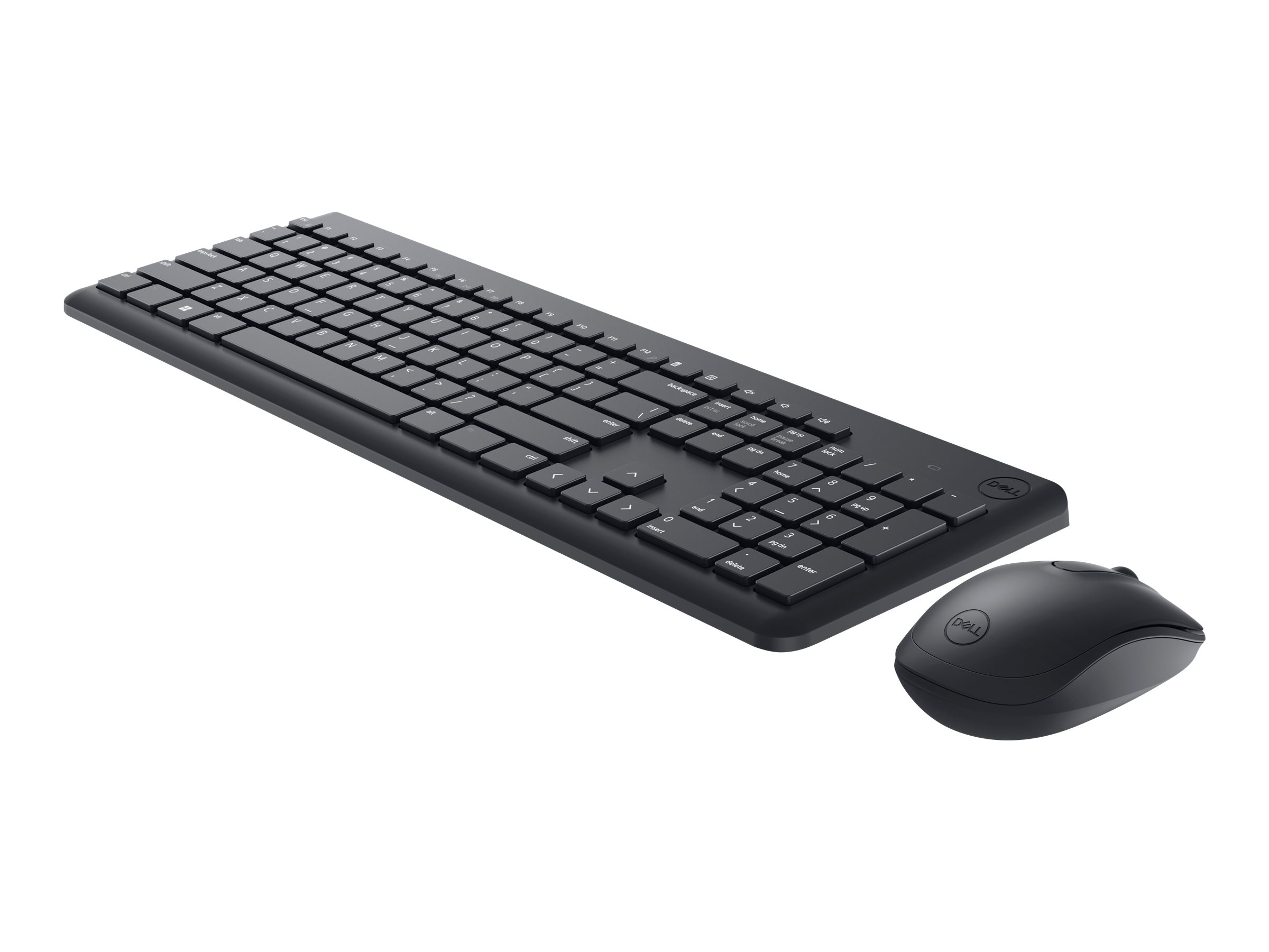 Dell Keyboard and Mouse KM3322W - Tastatur-und-Maus-Set - kabellos - 2.4 GHz - QWERTY - International Englisch - Schwarz - mit 3 years NBD Advance Exchange