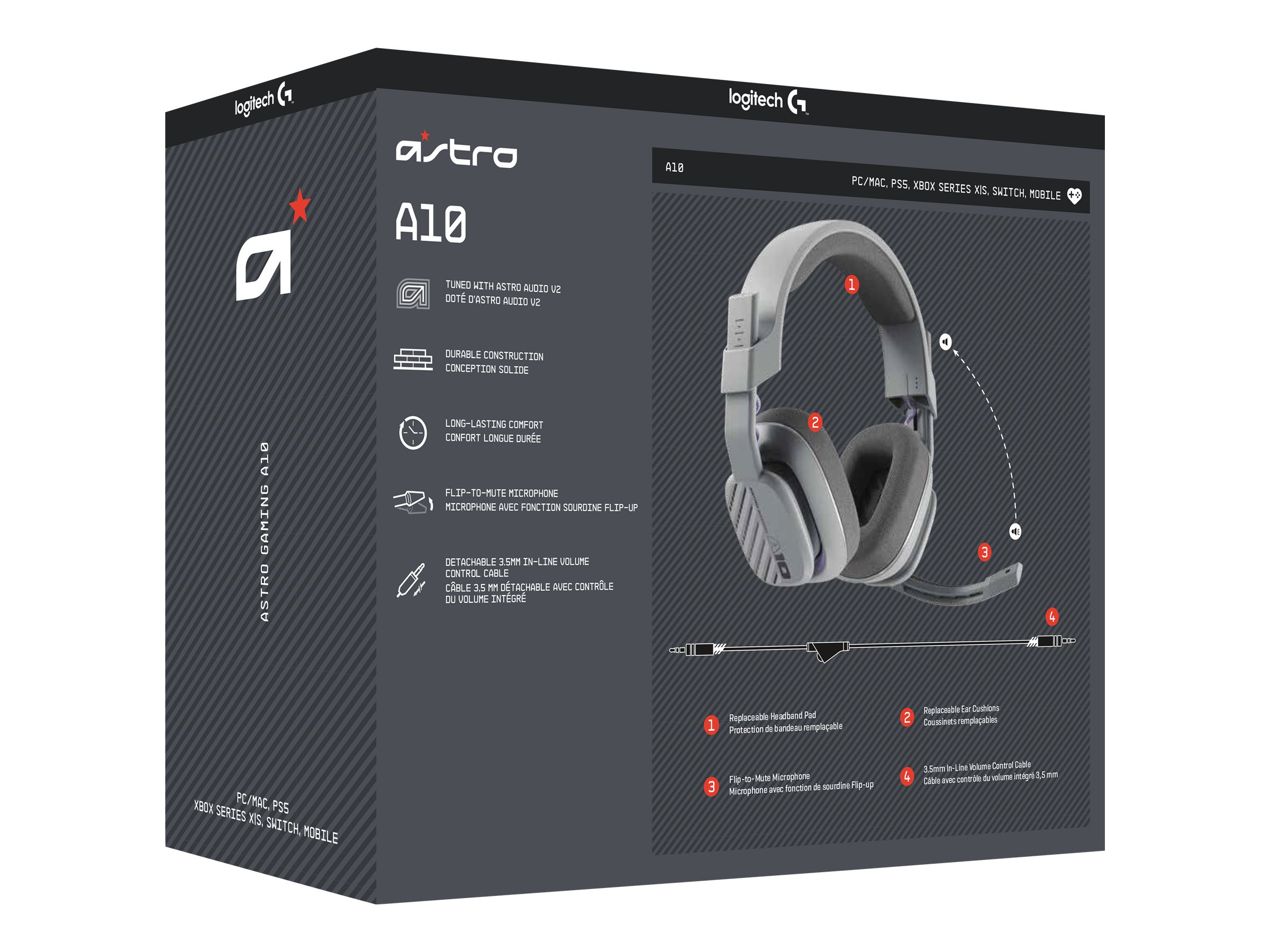 ASTRO Gaming A10 Gen 2 - Headset - 3
5 mm Stecker