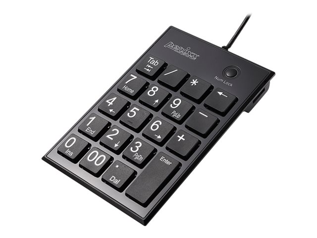 Perixx PERIPAD-202 - Tastenfeld - Schwarz