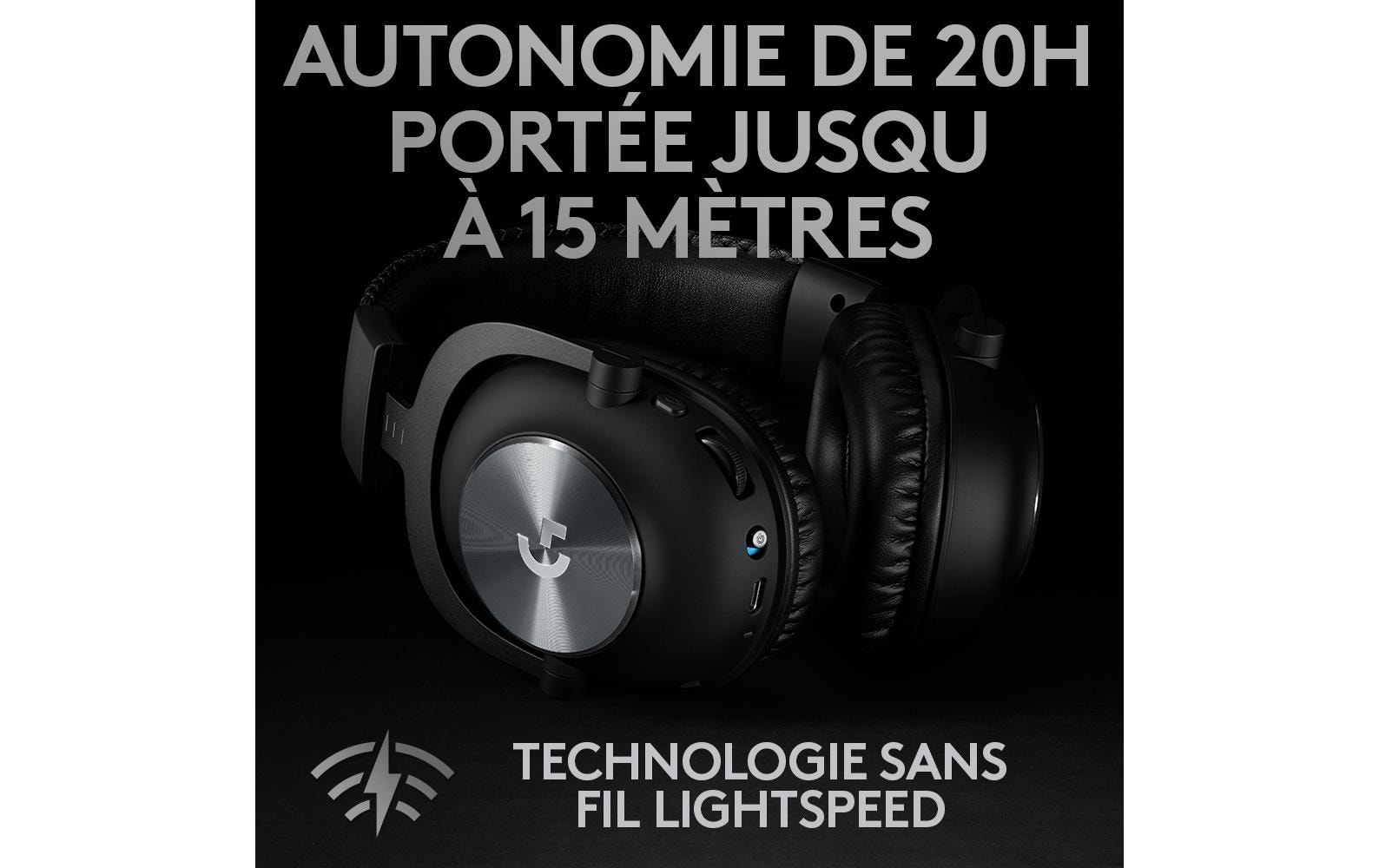 Logitech G Pro X - Headset - ohrumschließend - LIGHTSPEED - kabellos - Geräuschisolierung