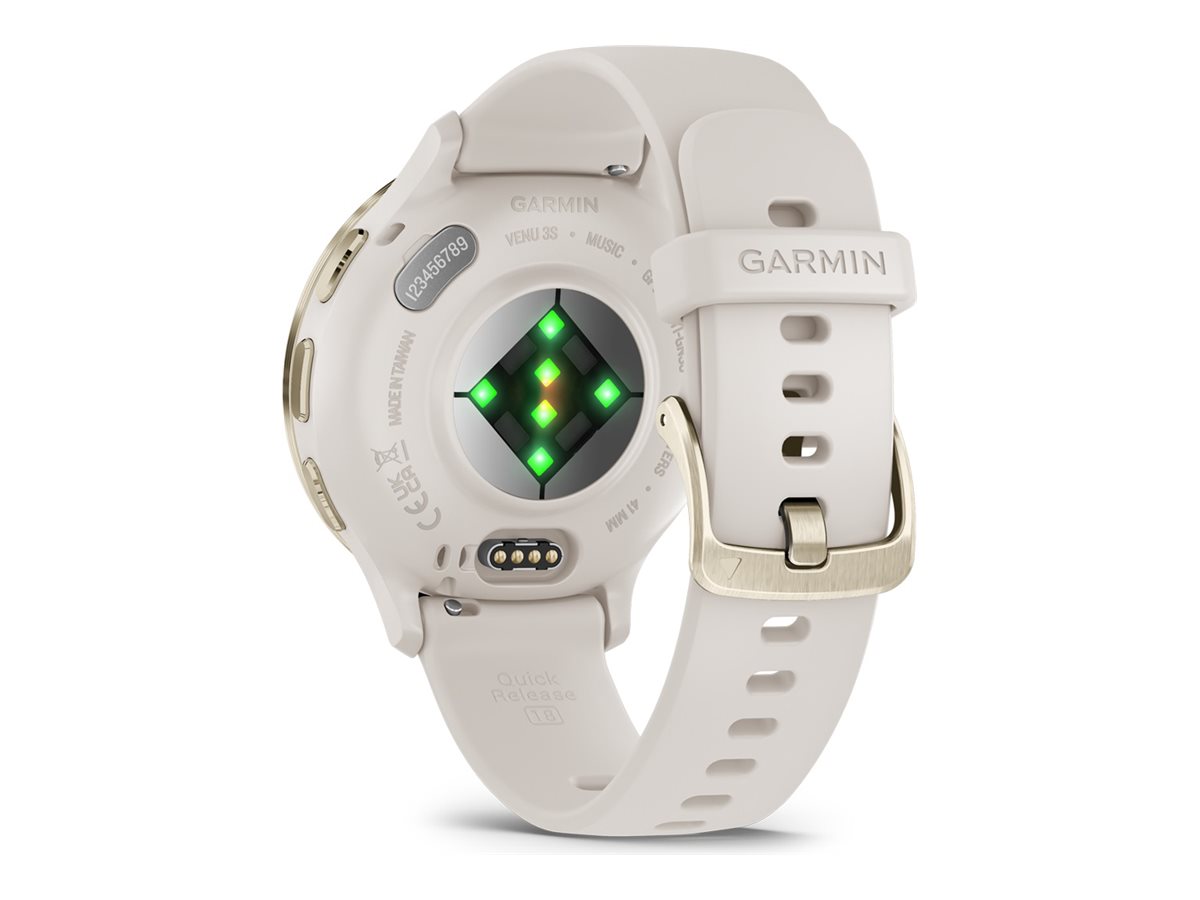 Garmin Venu 3S - Ivory - intelligente Uhr mit Band - 8 GB