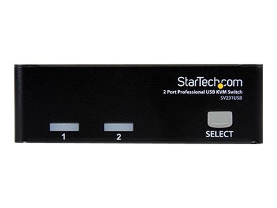 StarTech.com 2 Port VGA USB KVM Switch - VGA KVM Umschalter inkl. Kabel - KVM-Switch - 2 x KVM port(s) - 1 lokaler Benutzer - Desktop