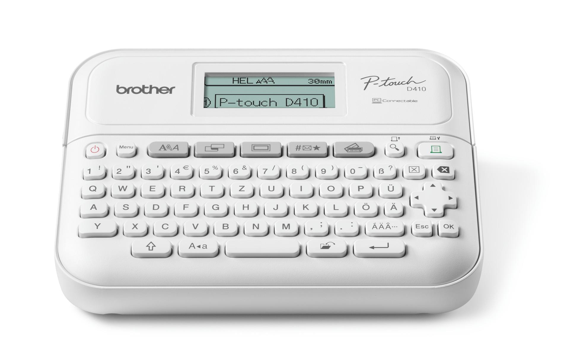 Brother P-Touch PT-D410 - Beschriftungsgerät - s/w - Thermotransfer