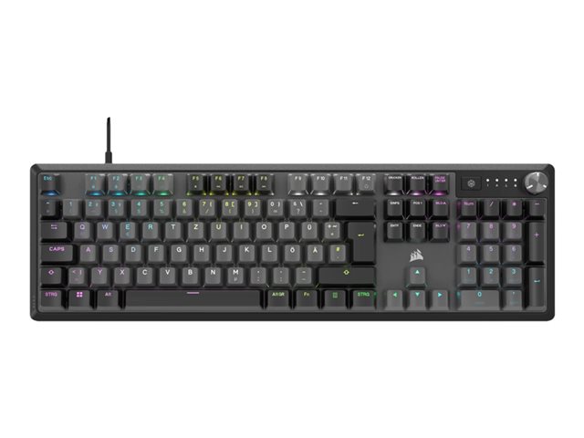 CORSAIR K70 CORE RGB - Tastatur - mechanisch
Gaming - QWERTZ - Deutsch - Stahlgrau Eingabegerät