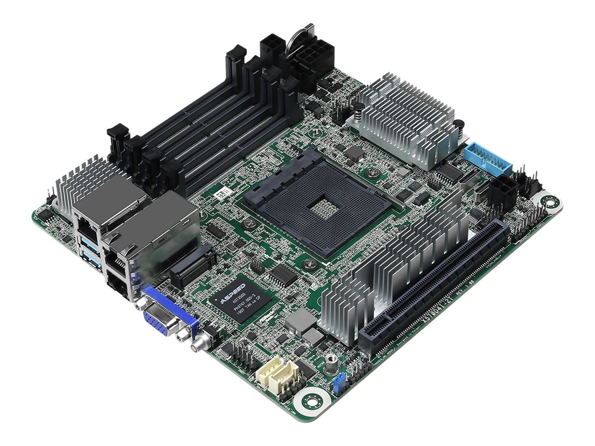 ASRock Rack X570D4I-2T - Motherboard - Mini-ITX - Socket AM4 - AMD X570
