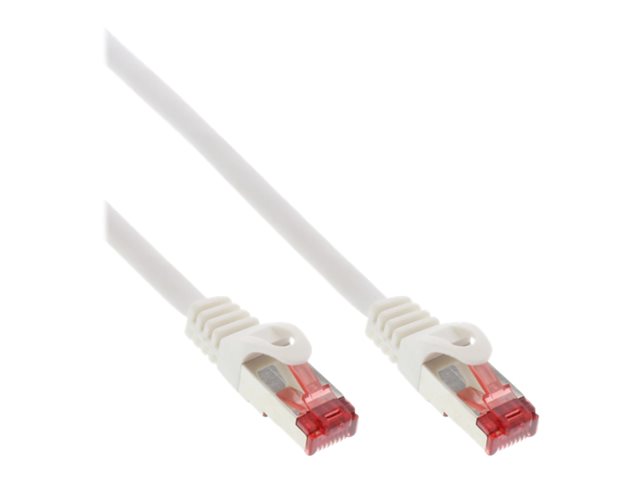 InLine - Patch-Kabel - RJ-45 (M) zu RJ-45 (M) - 7.5 m - SSTP-Kabel - CAT 6 - geformt - weiß