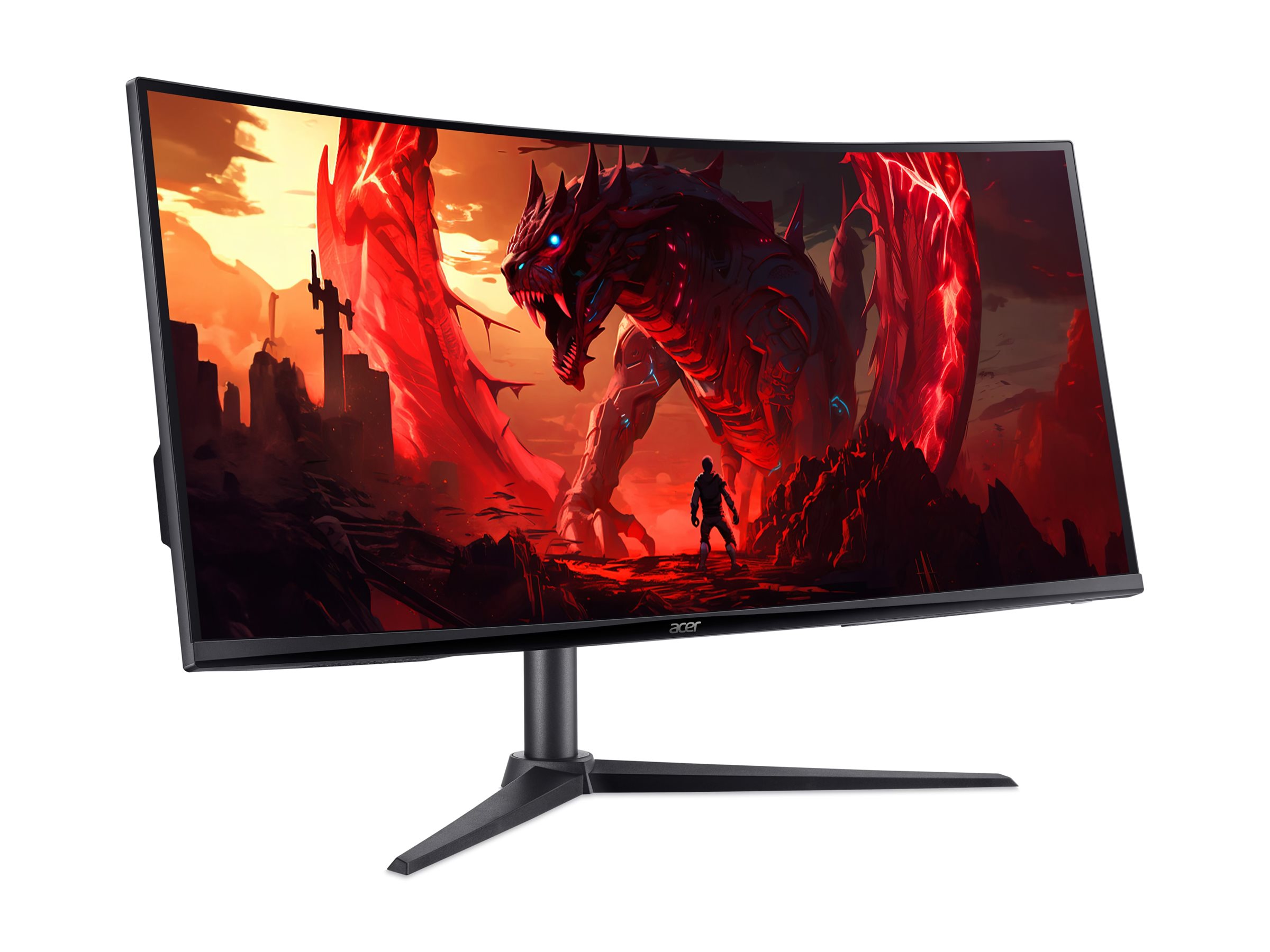 Acer Nitro XZ340CU J0bmiiphx - XZ0 Series - LCD-Monitor - Gaming - gebogen - 86.4 cm (34") - 3440 x 1440 UWQHD - 250 cd/m² - HDR10 - 1 ms - 2xHDMI, DisplayPort - Lautsprecher - Schwarz