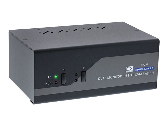 InLine 62642I - KVM-/Audio-/USB-Switch - 2 x KVM/Audio/USB - 1 lokaler Benutzer - Desktop