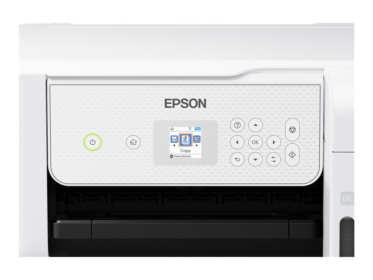 Epson EcoTank ET-2876 - Multifunktionsdrucker - Farbe - Tintenstrahl - ITS - A4 (Medien) - bis zu 10 Seiten/Min. (Drucken) - 100 Blatt - Wi-Fi, USB - weiß