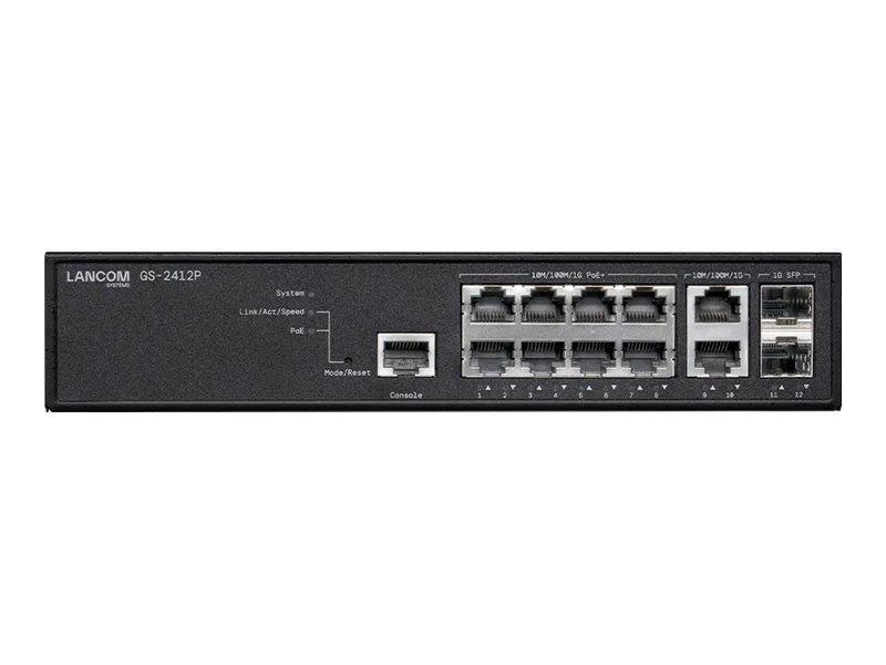 LANCOM GS-2412P - Switch - 12 Anschlüsse - managed - an Rack montierbar