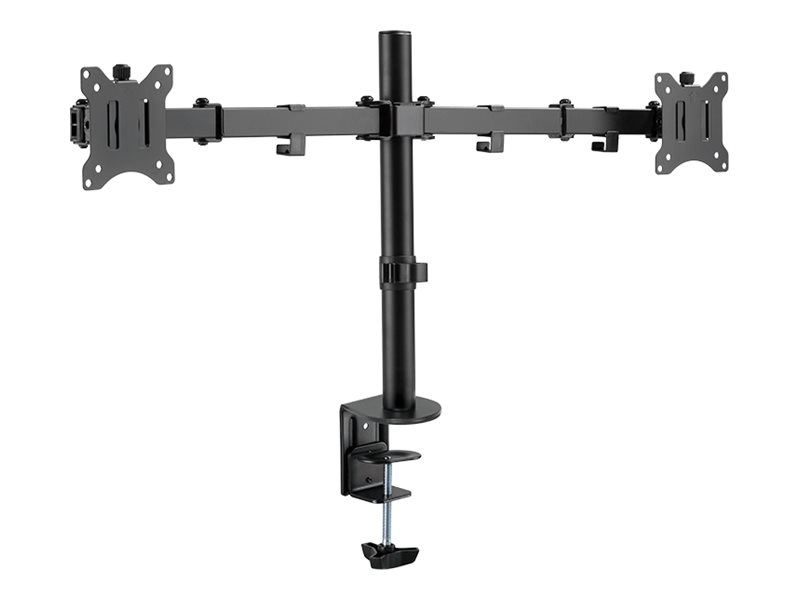 LogiLink Befestigungskit - einstellbarer Arm - für 2 LCD-Displays - Schwarz