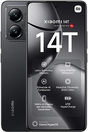 Xiaomi 14T - Titan Black - 5G Smartphone - 256 GB - GSM