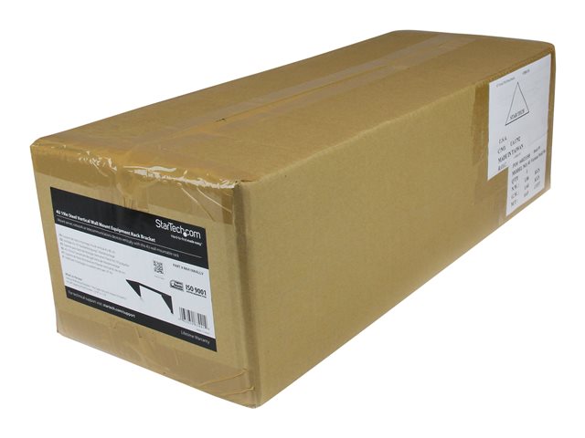 StarTech.com 4 HE 19 Zoll vertikale Wandmontage Rack Halterung aus Stahl - Schwarz - Halterung - 4U
