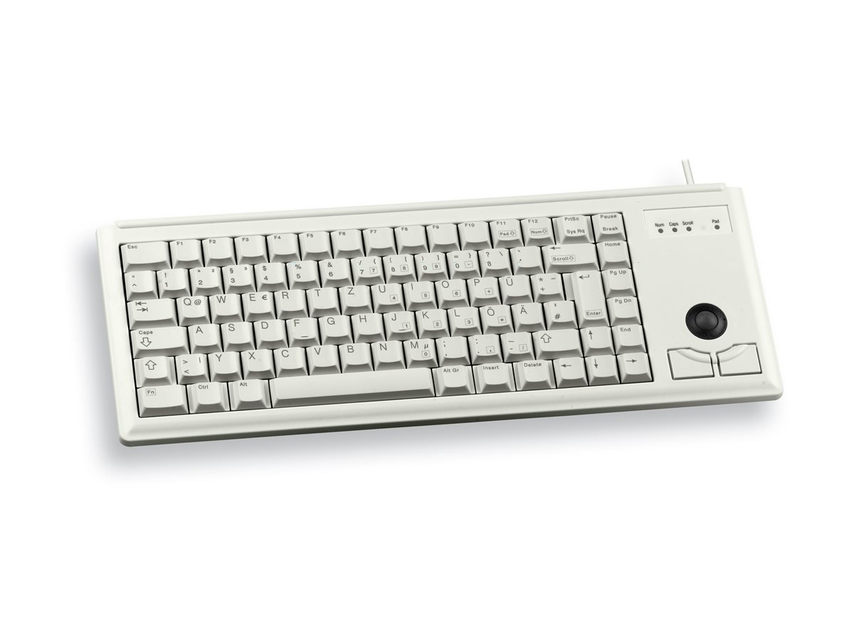 CHERRY Compact-Keyboard G84-4400 - Tastatur - Deutsch - Hellgrau Eingabegerät