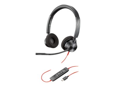 Poly Blackwire 3320 - 3300 Series - Headset - On-Ear - kabelgebunden - USB-C