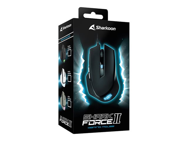 Sharkoon SHARK Force II - Maus - USB - Schwarz