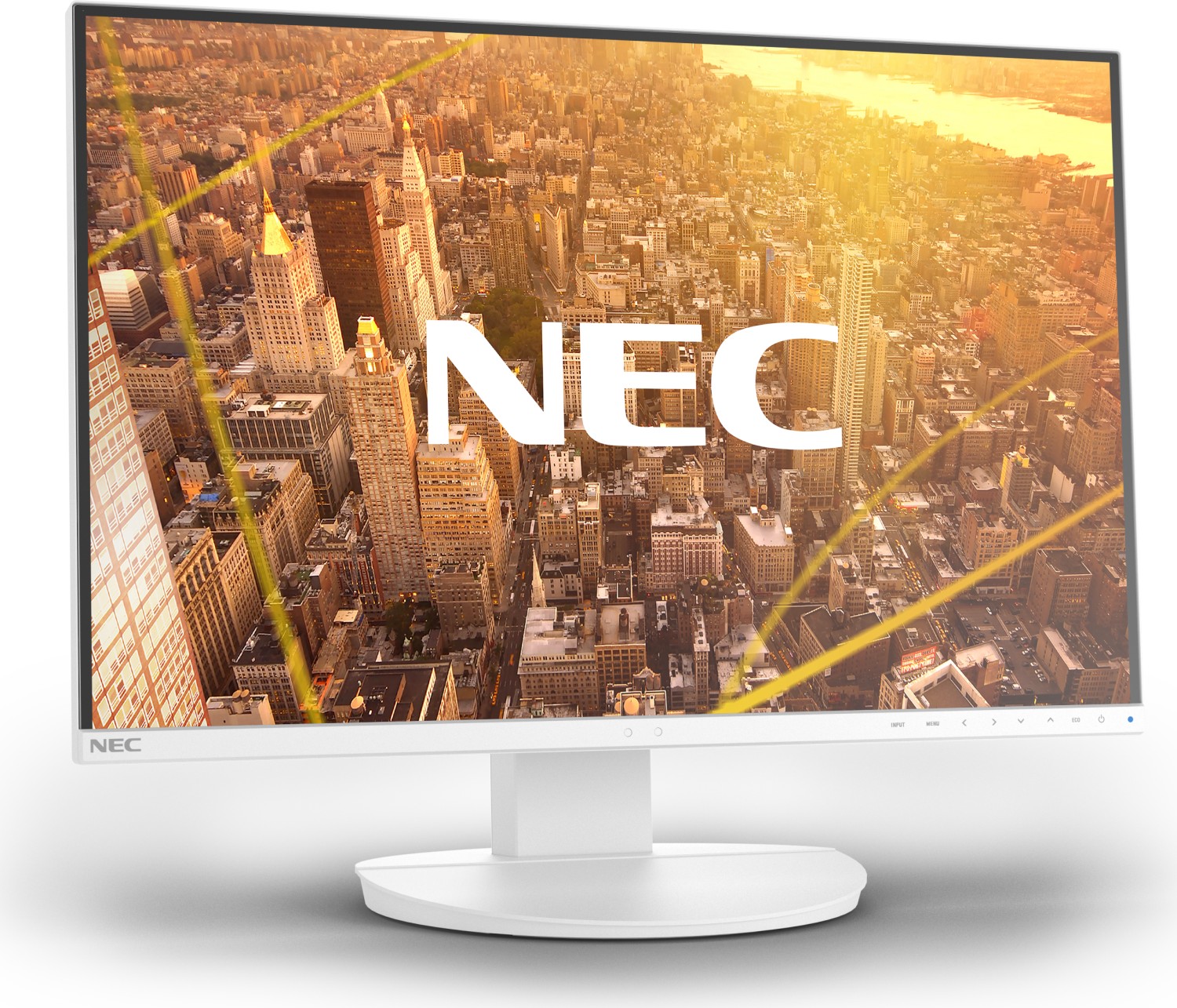 NEC MultiSync EA241WU-WH - LED-Monitor - 61 cm (24") - 1920 x 1200 @ 60 Hz - IPS - 300 cd/m² - 1000:1 - 5 ms - HDMI, DVI-D, VGA, DisplayPort - Lautsprecher - weiß
