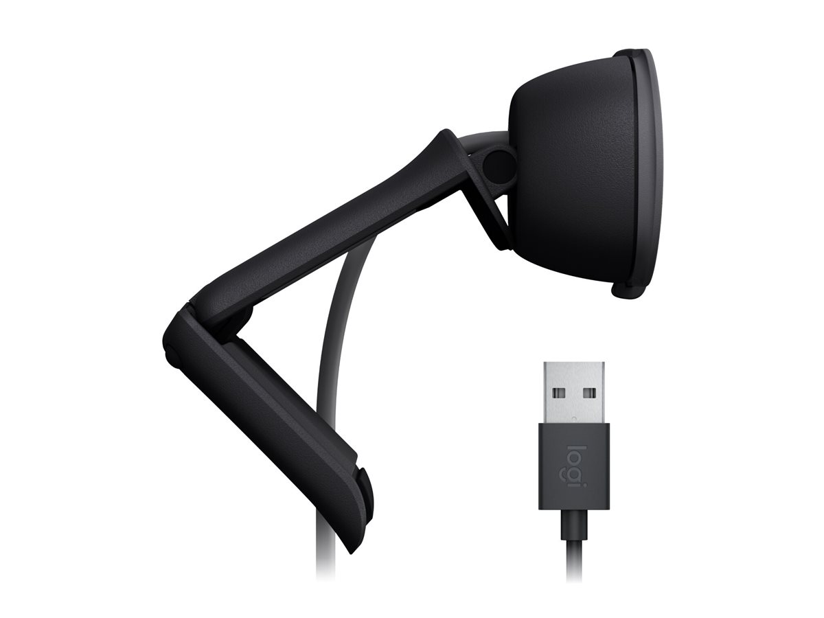 Logitech BRIO 100 - Webcam - Schwarz - 2 MP - 1920 x 1080 - 1080p, 720p - Audio - USB