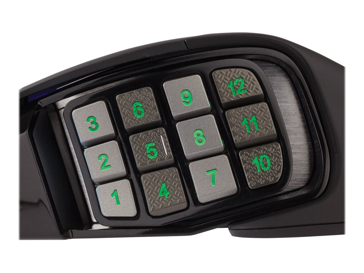 CORSAIR Gaming Scimitar RGB Elite - Maus - USB - Schwarz