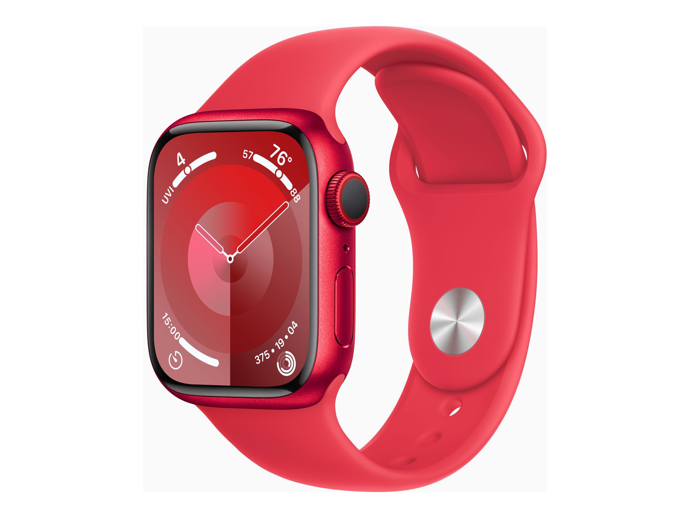 Apple Watch Series 9 (GPS + Cellular) (PRODUCT) RED - Red Aluminium - intelligente Uhr mit Sportband - rot - 64 GB