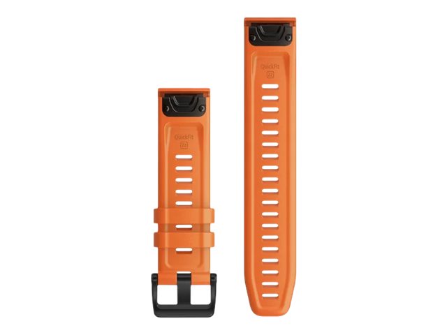Garmin QuickFit - Uhrarmband für Smartwatch - Ember Orange - für fenix 5X Plus; fenix 6X Pro, Pro Solar, Sapphire; Tactix Delta, Delta - Solar Edition