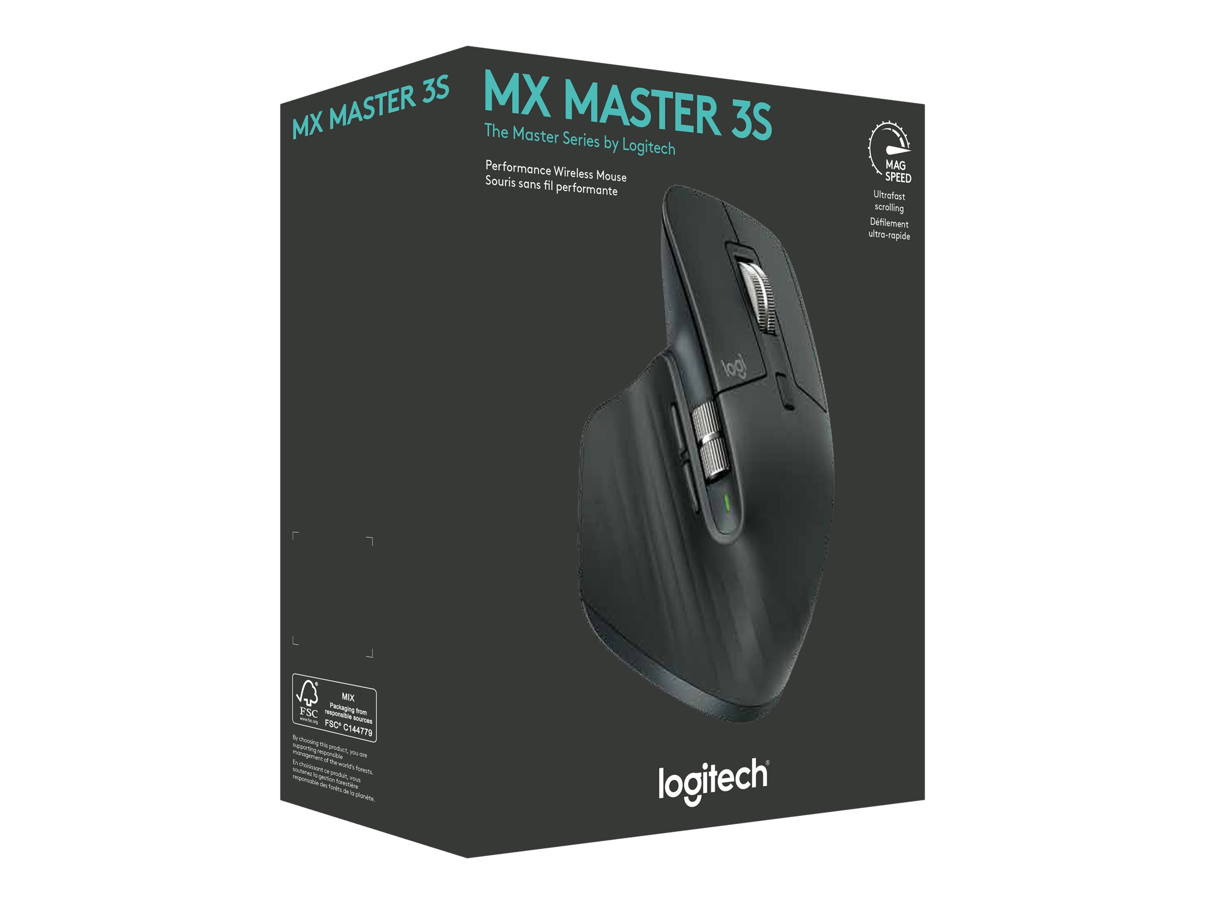 Logitech Master Series MX Master 3S - Bluetooth Edition - Maus - Bluetooth - Graphite